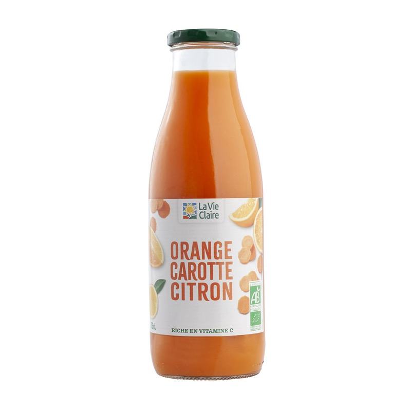 Jus orange carotte citron 75cl //ppbio\