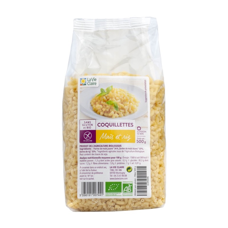 Coquillettes mais riz s/glu