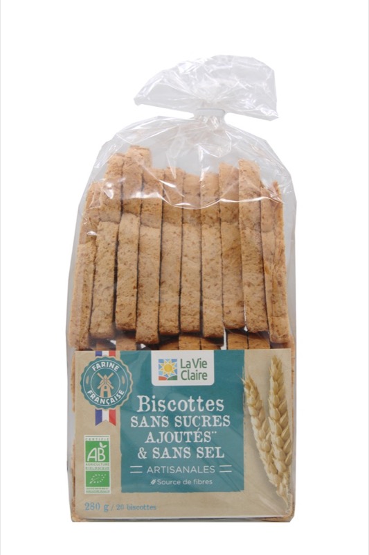 Biscottes sans sucre/ sans sel 280 g
