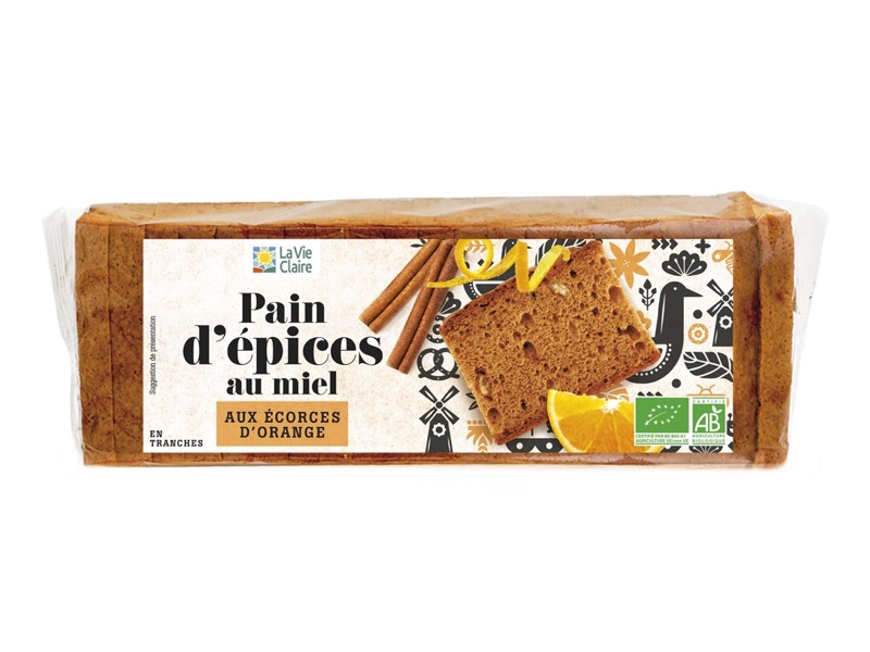 Pain d'épices miel aux écorces d'oranges 300g - La Vie Claire