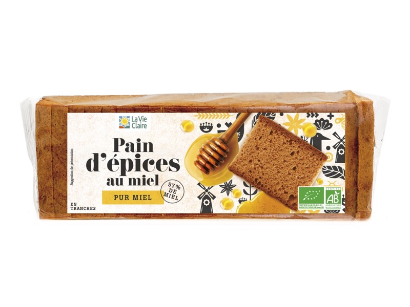 Pain d'epices pur miel 300g 57%