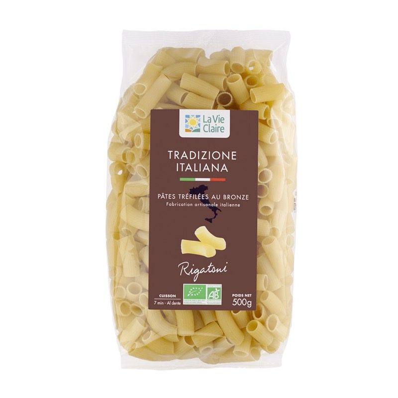 Pâtes rigatoni 500g - La Vie Claire