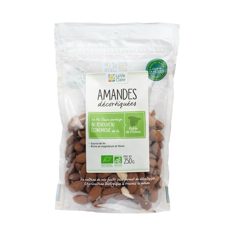 Amandes decortiquees 250 g