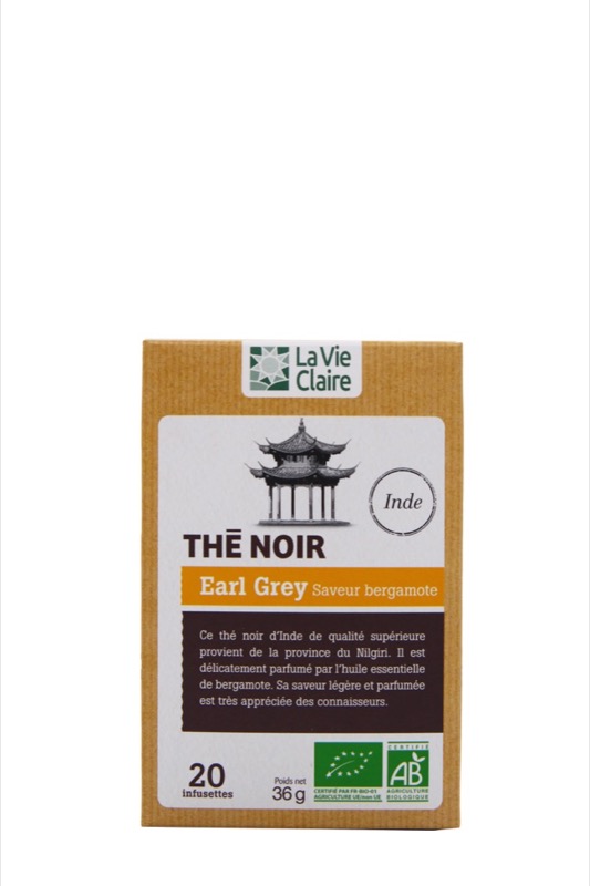 Thé noir earl grey infusettes