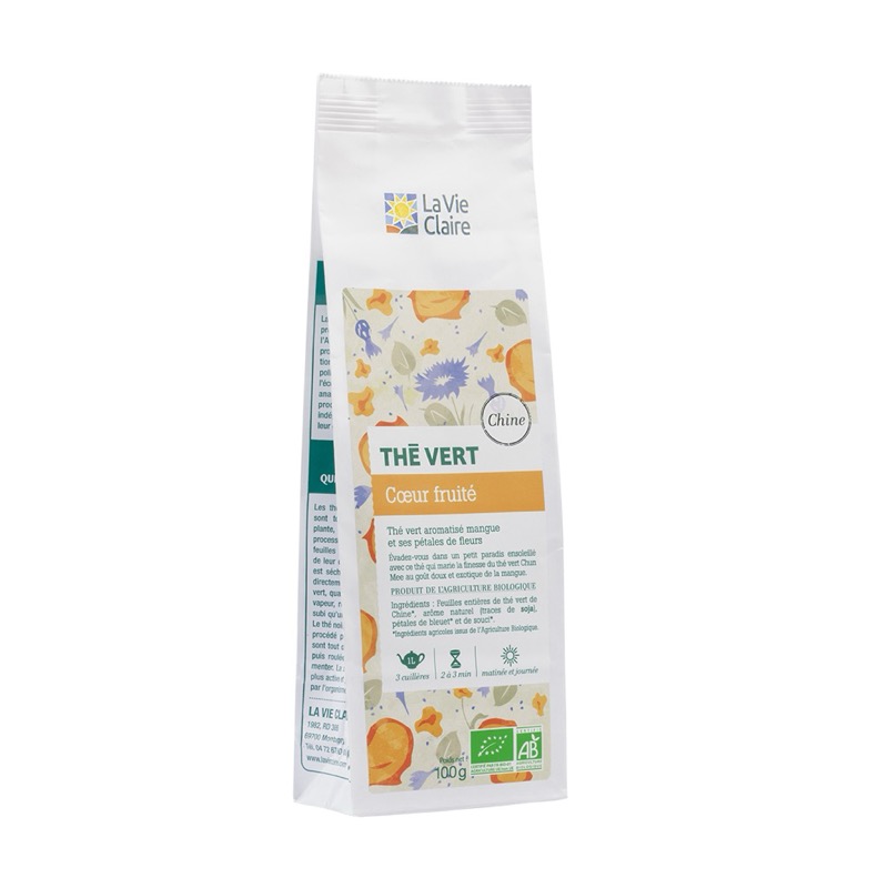 Thé vert cœur fruité 100g - La Vie Claire