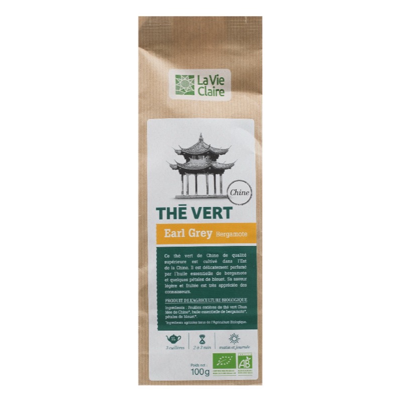 Thé vert earl grey