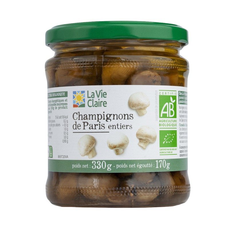 Champignons de paris entiers