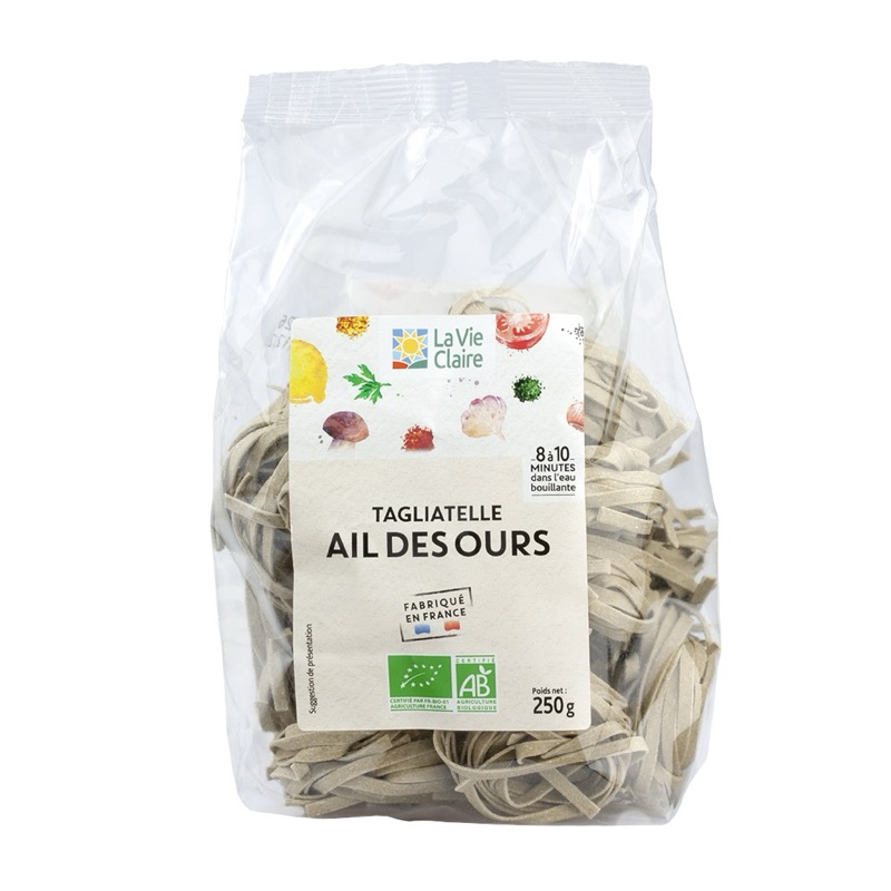 Bear garlic tagliatelle