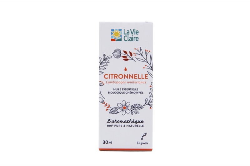 Huile essentielle citronnelle 30ml - La Vie Claire