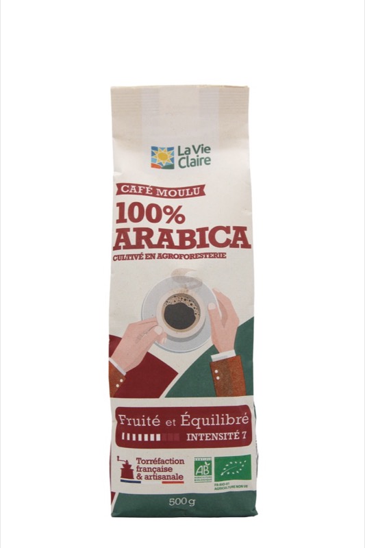 Cafe pur arabica moulu 500g