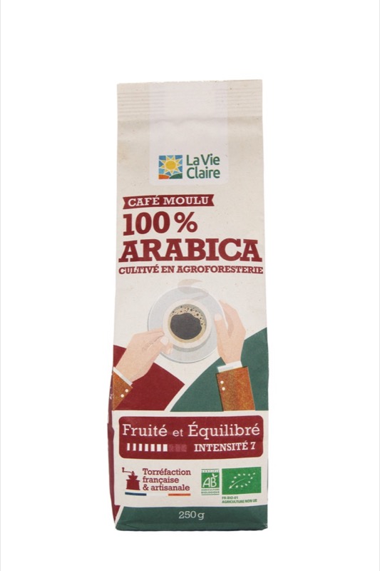 Cafe pur arabica moulu 250g