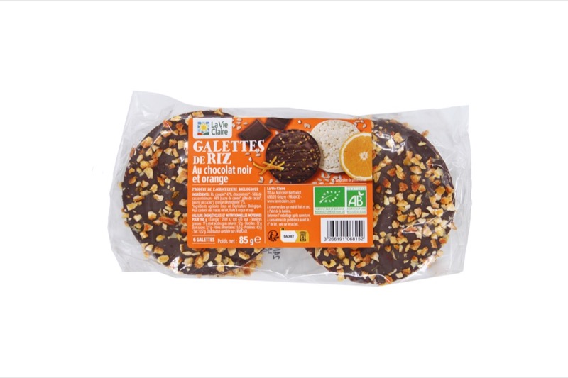 Galette de riz choco noir orange 100g - La Vie Claire