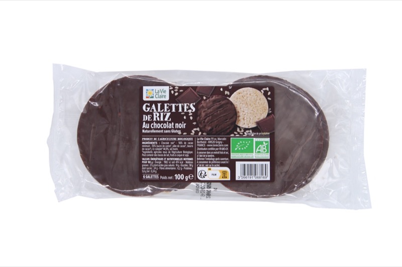 Galette de riz choco noir 100g - La Vie Claire