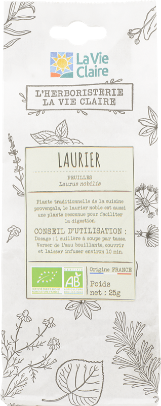 Laurier Feuille France Sac 25 G