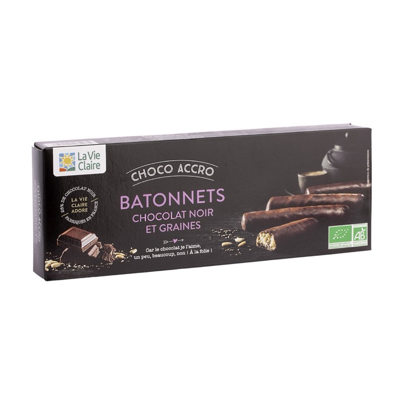 Batonnets Chocolat Noir Grains 160g