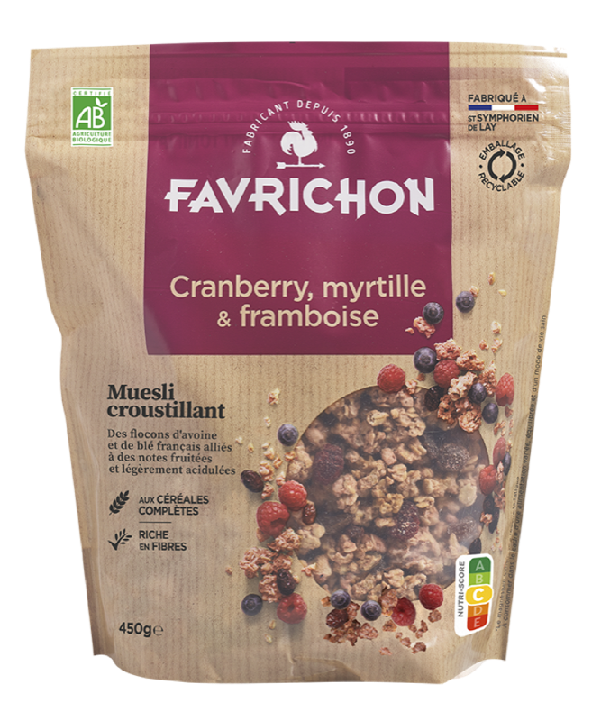 Muesli cranb myrtille framb