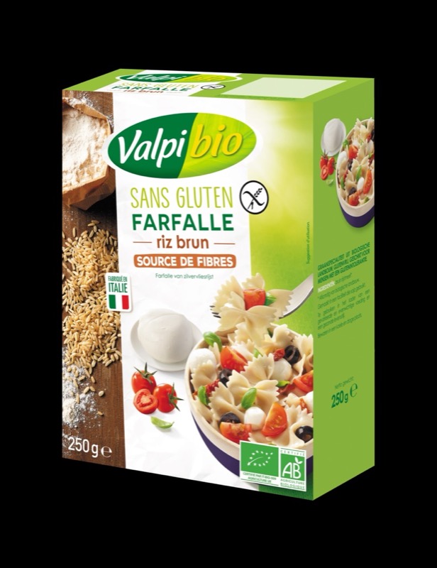 Farfalles de riz brun