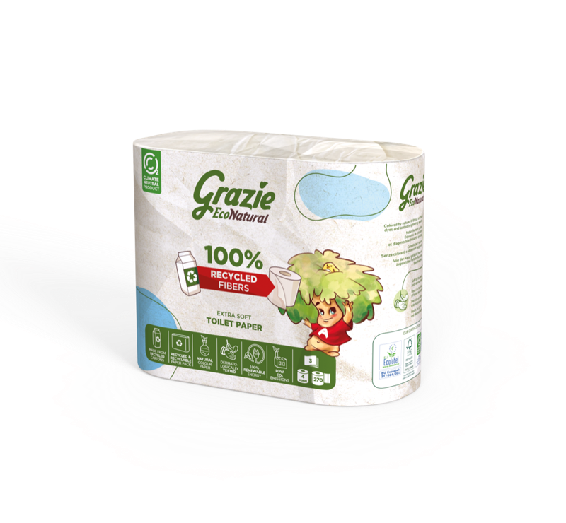 Papier Toilette 3 Plis Maxi  X4
