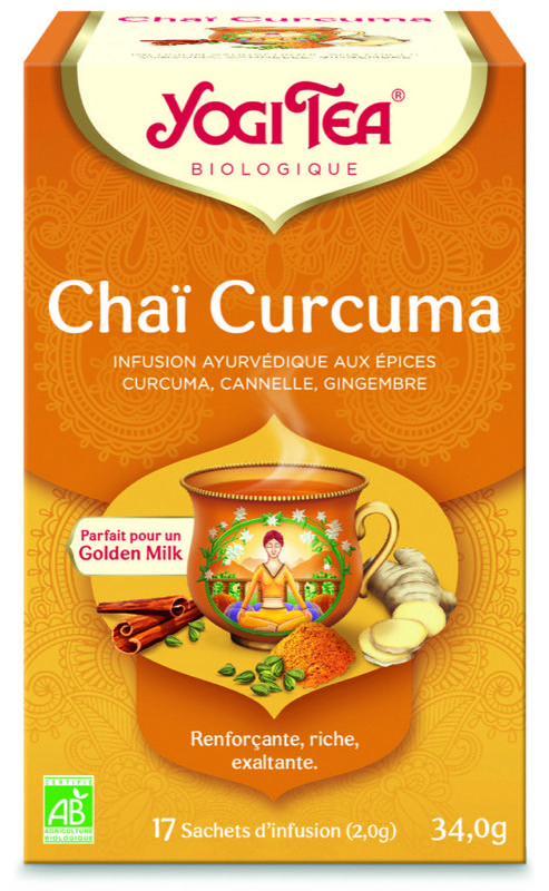 Infusion chaÏ curcuma 17 sachets - Yogi tea
