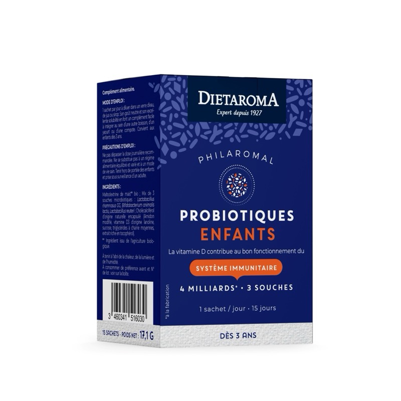 Microbiotiques enfants 15 unités - système immunitaire/bien être intestinal - Dietaroma