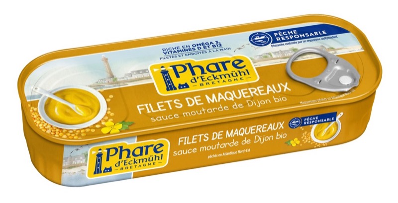 Filets de maquereaux sauce moutarde 144g - Phare d'Eckmühl