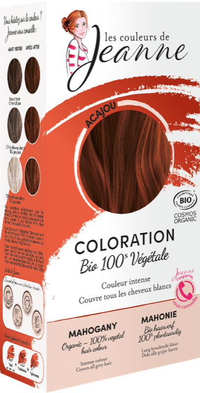 Coloration capillaire châtain acajou bio - Emblica