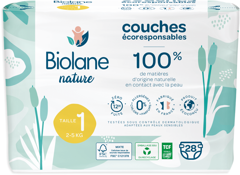 Couches bébé taille 1X28 - Biolane