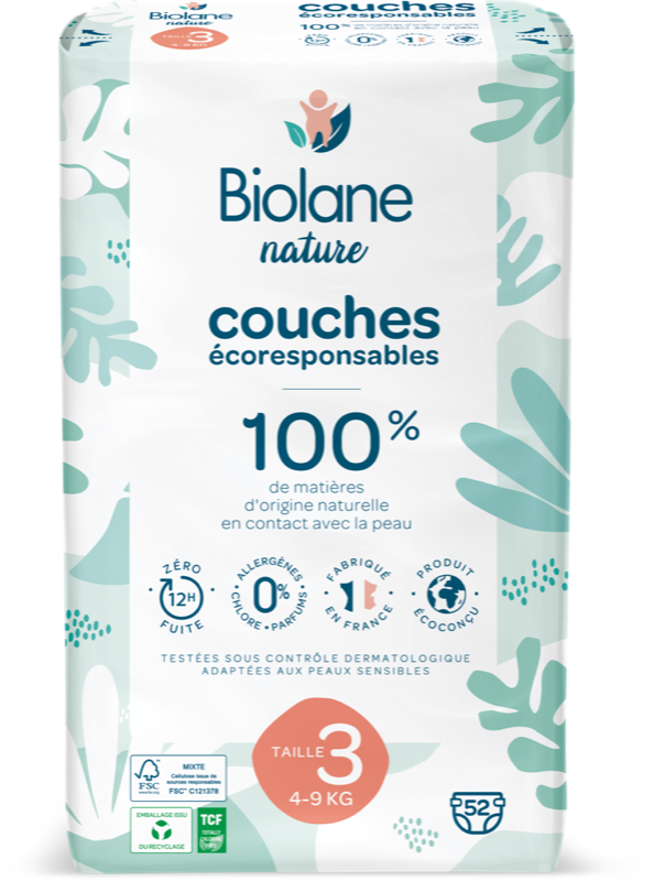 Baby Diapers, Size 3, Pack of 52