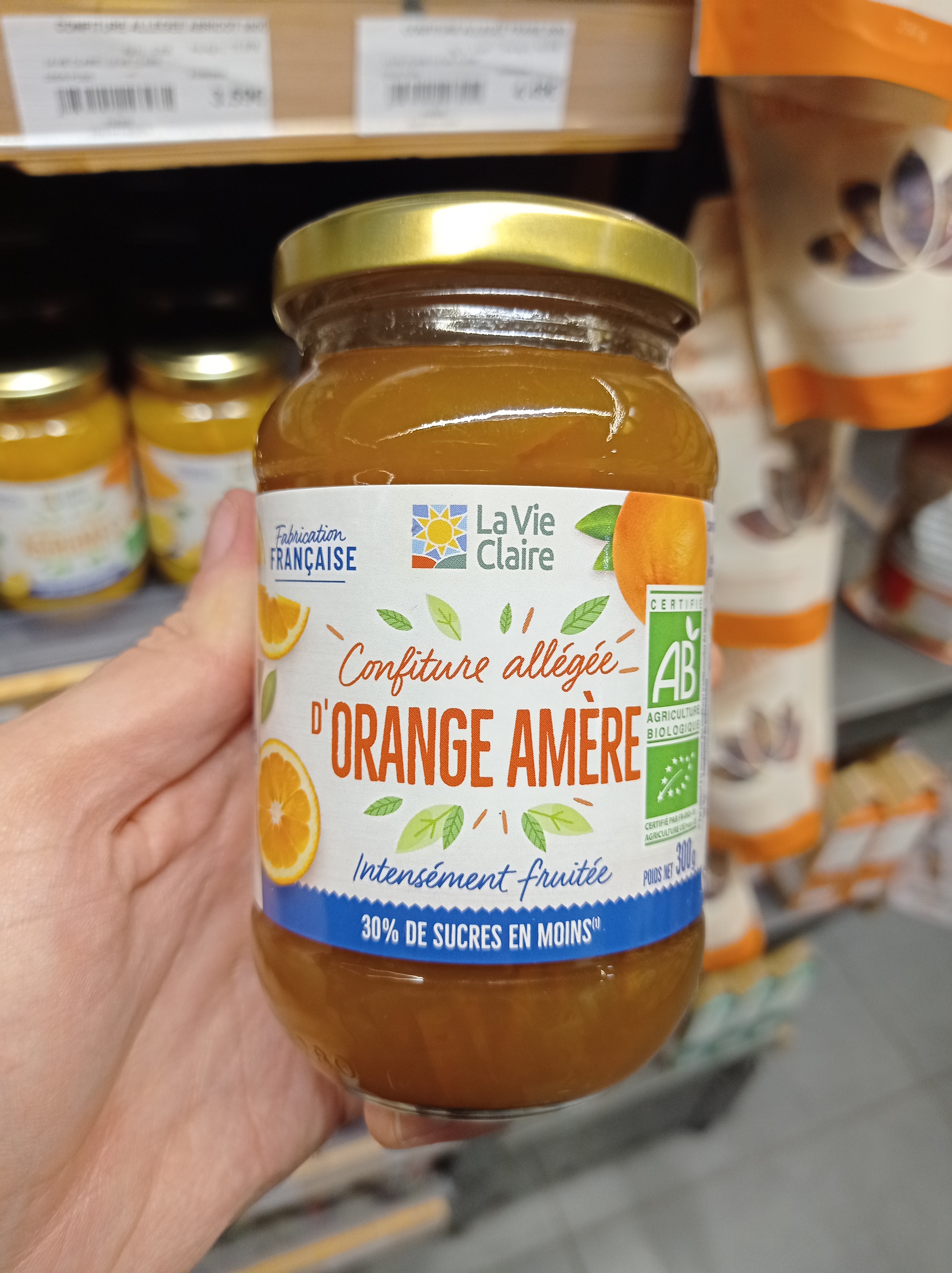 Confiture  Alléger Orange Amere 300g
