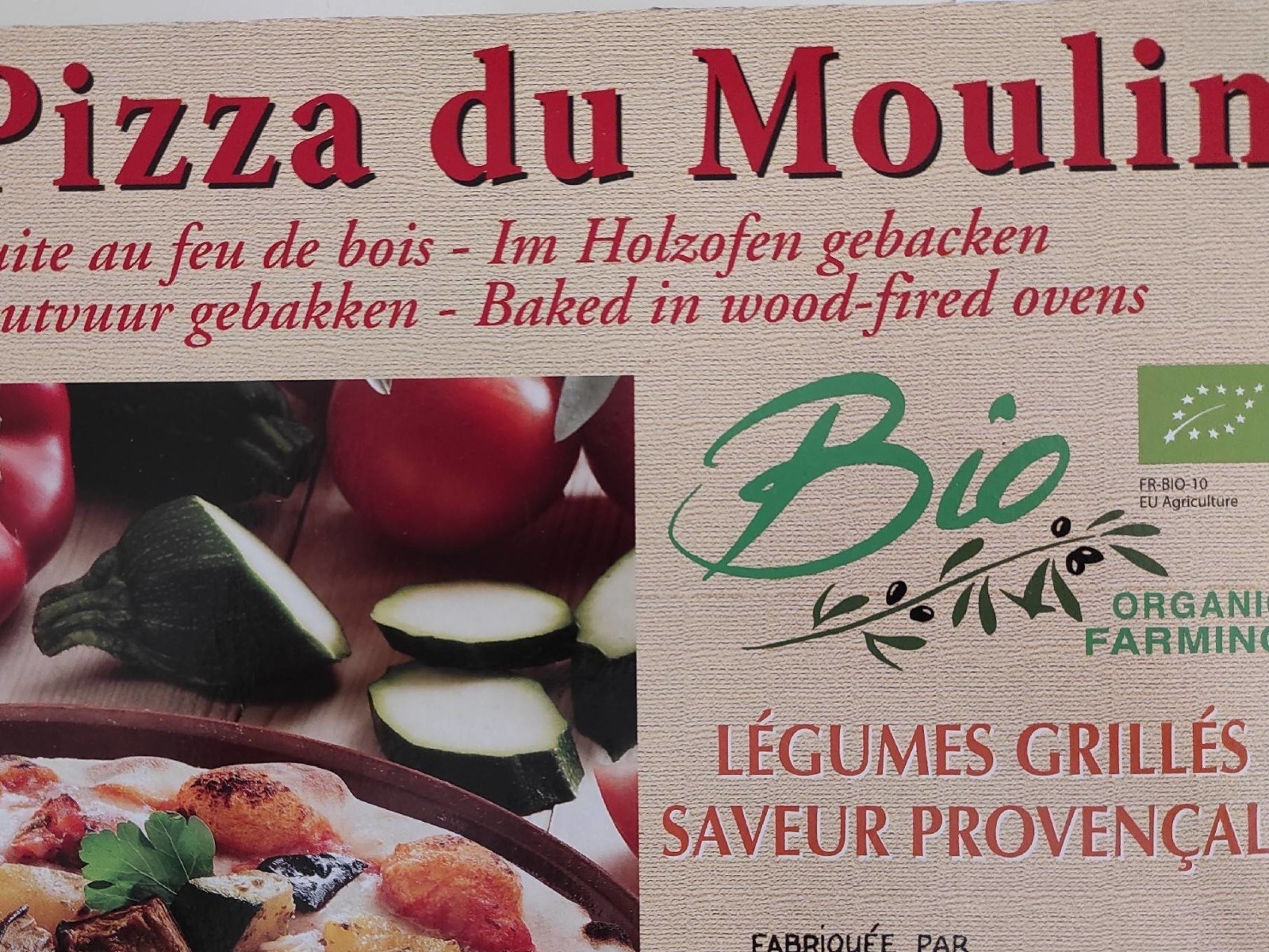 Pizza provençale 380g - La pizza du moulin