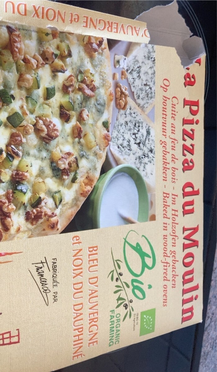 Pizza bleu d'auvergne noix 410g - La pizza du moulin