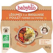Babybio Basque-Style Vegetables with Chicken - For Babies 15 Months and Up