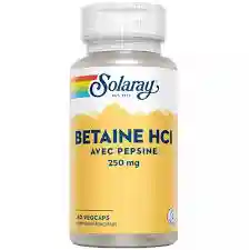 Betaine hcl avec pepsine - inconfort gastrique - Solaray