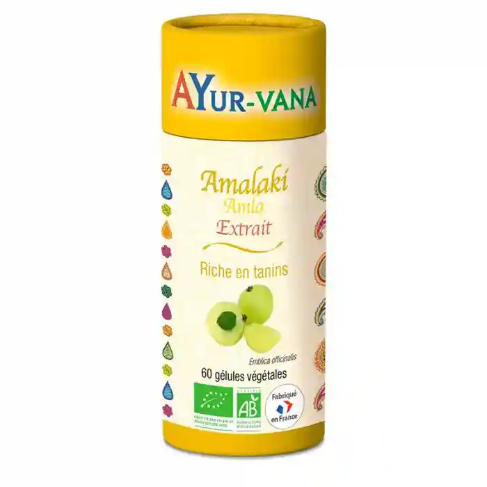 Amalaki 60 unités - bien-être physique/santé gastro-intestinale Ayur-Vana