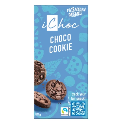 Tablette de chocolat goût cookies 80g – Ichoc
